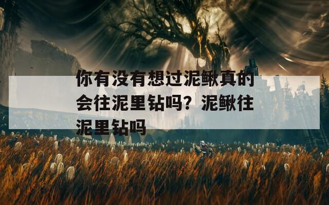 你有没有想过泥鳅真的会往泥里钻吗？泥鳅往泥里钻吗  第1张