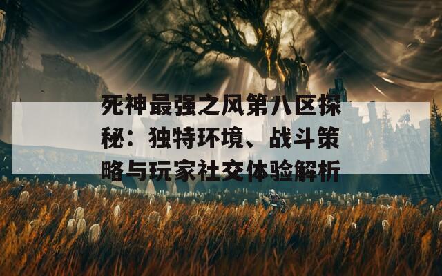 死神最强之风第八区探秘：独特环境、战斗策略与玩家社交体验解析