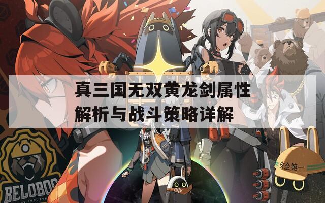 真三国无双黄龙剑属性解析与战斗策略详解  第1张