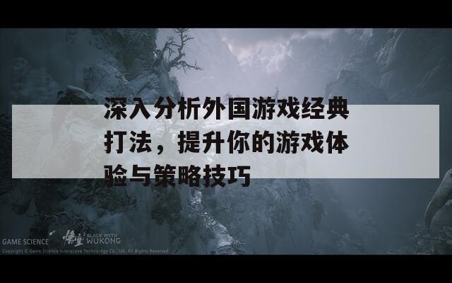 深入分析外国游戏经典打法，提升你的游戏体验与策略技巧