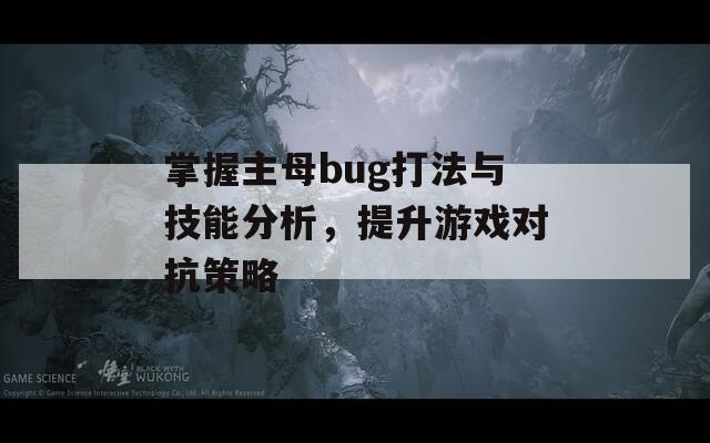 掌握主母bug打法与技能分析，提升游戏对抗策略