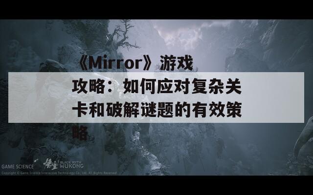 《Mirror》游戏攻略：如何应对复杂关卡和破解谜题的有效策略