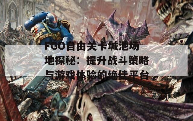 FGO自由关卡城池场地探秘：提升战斗策略与游戏体验的绝佳平台