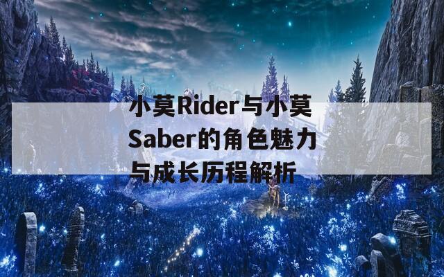 小莫Rider与小莫Saber的角色魅力与成长历程解析