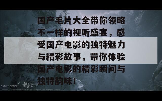 国产毛片大全带你领略不一样的视听盛宴，感受国产电影的独特魅力与精彩故事，带你体验国产电影的精彩瞬间与独特韵味！