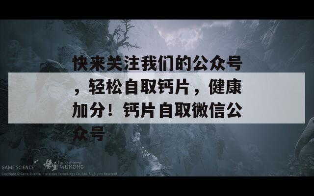 快来关注我们的公众号，轻松自取钙片，健康加分！钙片自取微信公众号