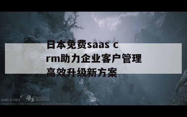 日本免费saas crm助力企业客户管理高效升级新方案